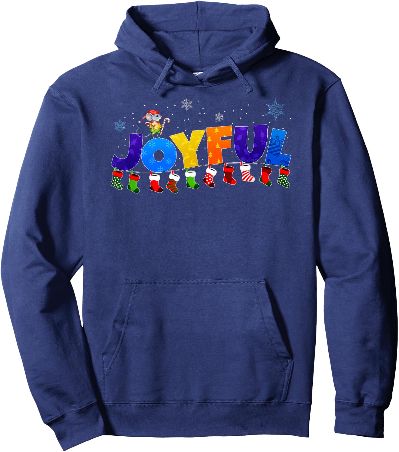 Life I Love You Adult Christmas - Black - Small - Short Sleeve - Festive Holiday Design - Casual Hoodie - Hoodie | Navy
