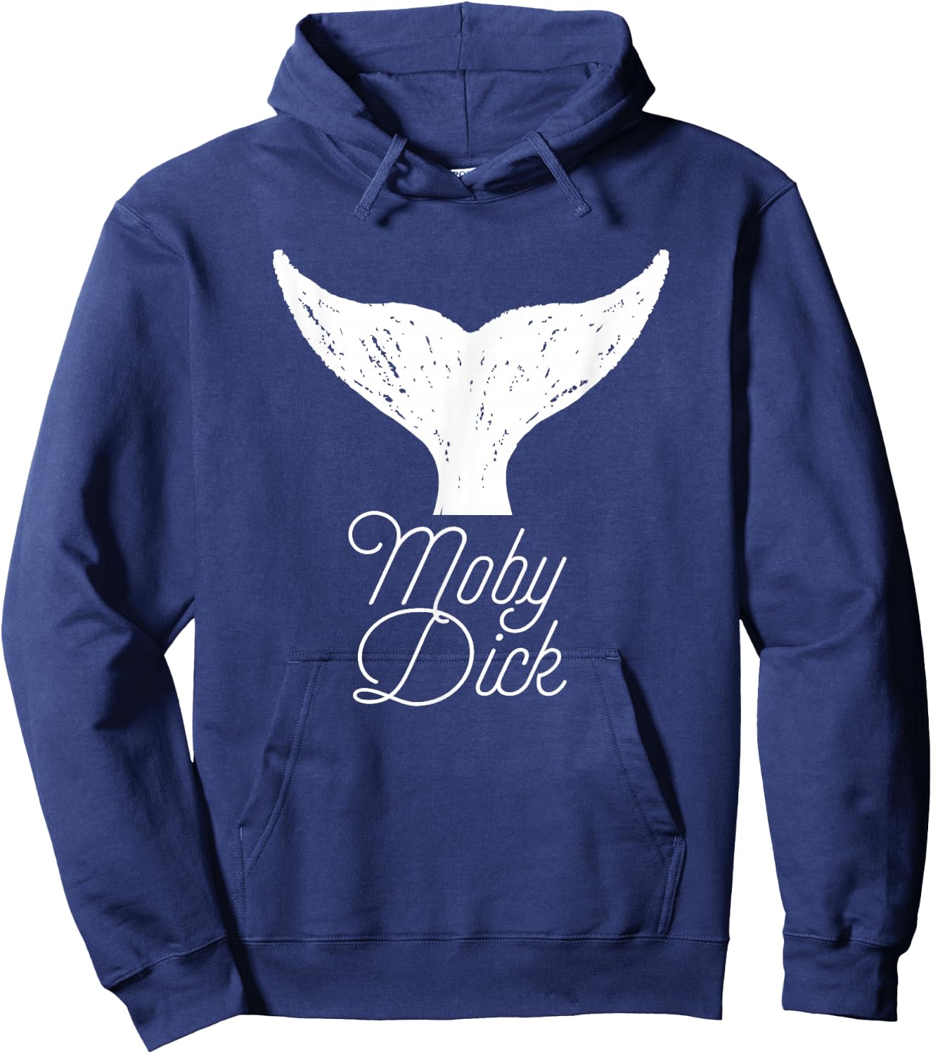 Moby Dick - Whale Tail Hoodie - Hoodie | Navy