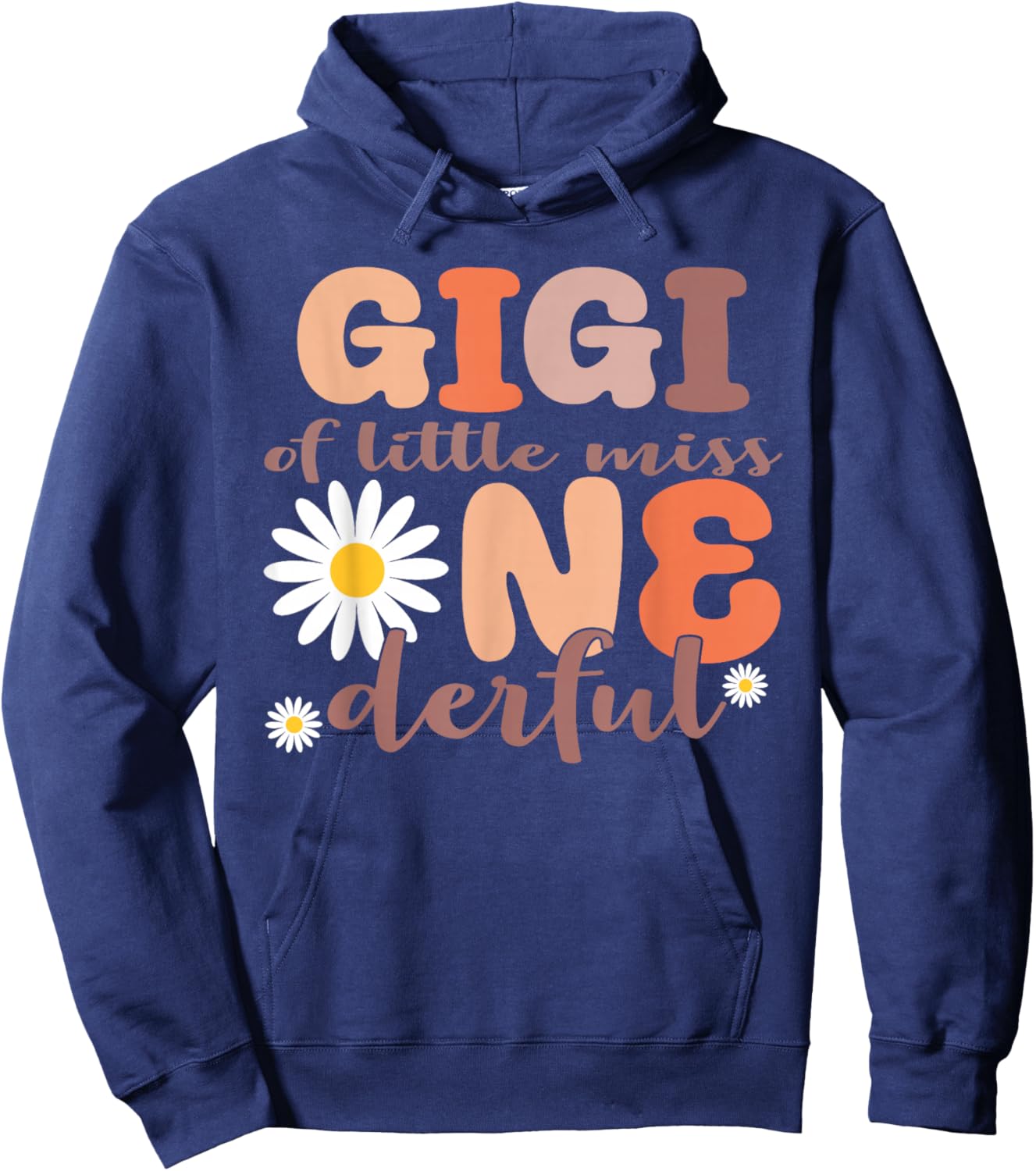 Gigi of Little Miss Onederful First Birthday Daisy Hoodie - Hoodie | Navy
