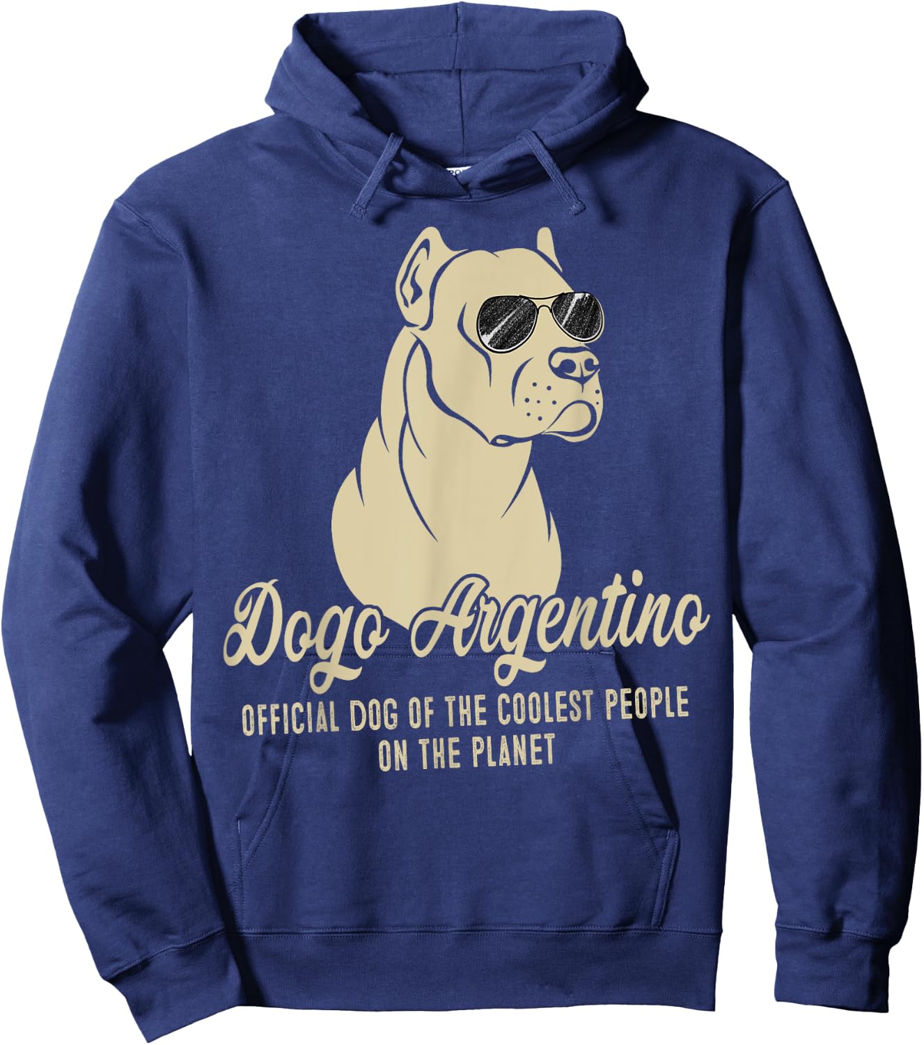Retro Vintage Dogo Argentino Dog Official Dog On The Planet Men Women Girls Kids Hoodie - Hoodie | Navy
