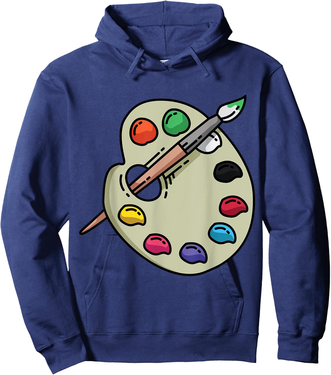 Painter Art Teacher Eazy Lazy Halloween Costume Women Kids Hoodie - Hoodie | Navy