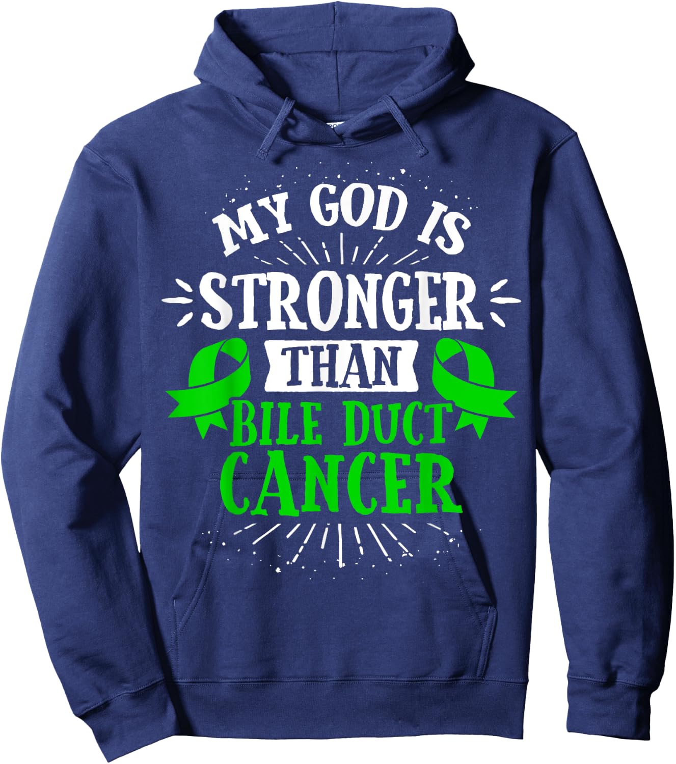 Bile Duct Cancer Awareness Cholangiocarcinoma Gift Hoodie - Hoodie | Navy