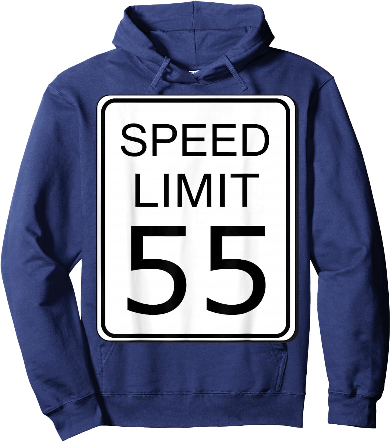 Speed Limit 55 Sign Simple Easy Halloween Costume Hoodie - Hoodie | Navy