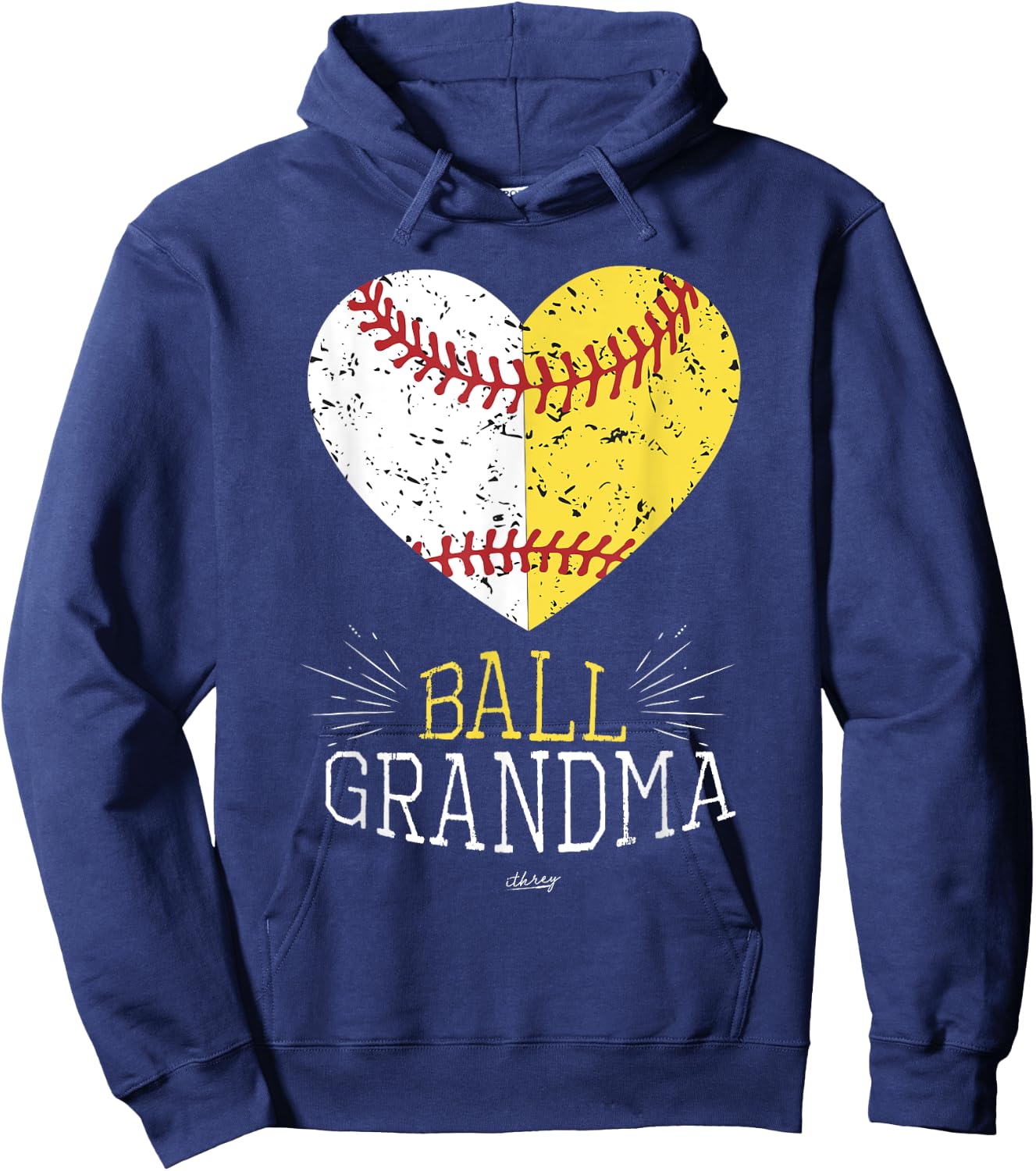 Cute Mom Funny Baseball T Shirt Ball Grandma Softball Gifts Hoodie - Hoodie | Navy
