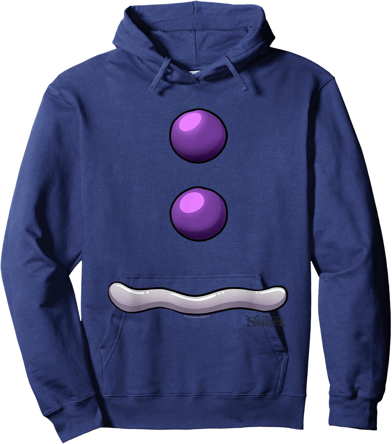 Shrek Halloween Gingy Iconic Big Chest Costume Hoodie - Hoodie | Navy