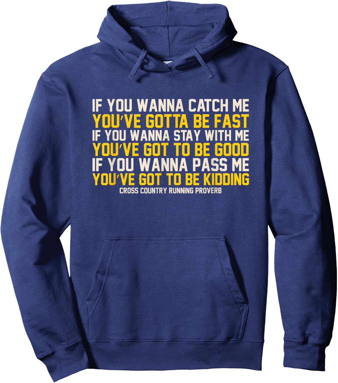 Cross Country Running Shirts - Funny Cross Country Shirt Hoodie - Hoodie | Navy