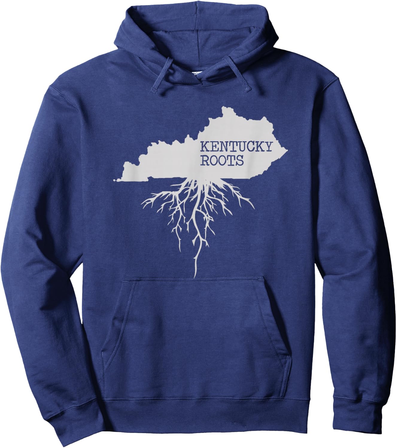 Kentucky Roots State Map Gift Hoodie - Hoodie | Navy