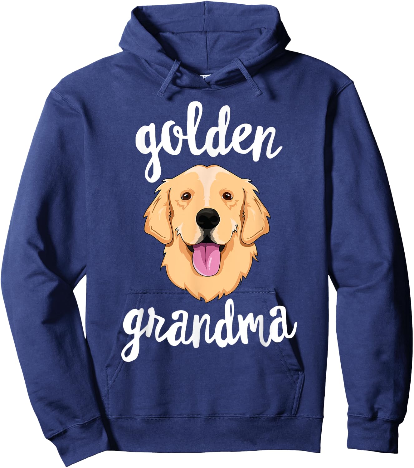 Golden Retriever Grandma Mother Fur Mom Dog Puppy Adopt Hoodie - Hoodie | Navy