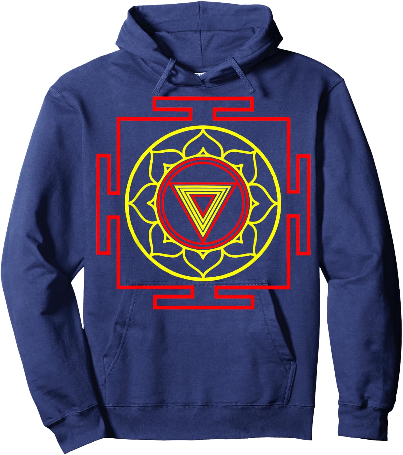 Kali Yantra T Shirt Art Form Meditation Hoodie - Hoodie | Navy