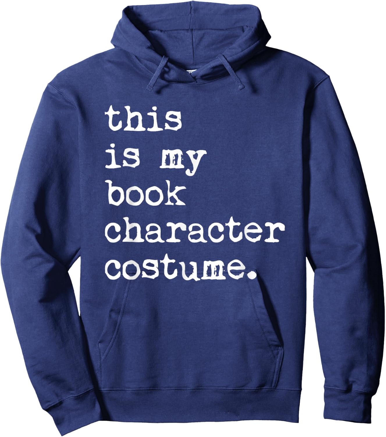 This Is My Book Character Costume Halloween Funny Kids Adult Hoodie - Hoodie | Navy