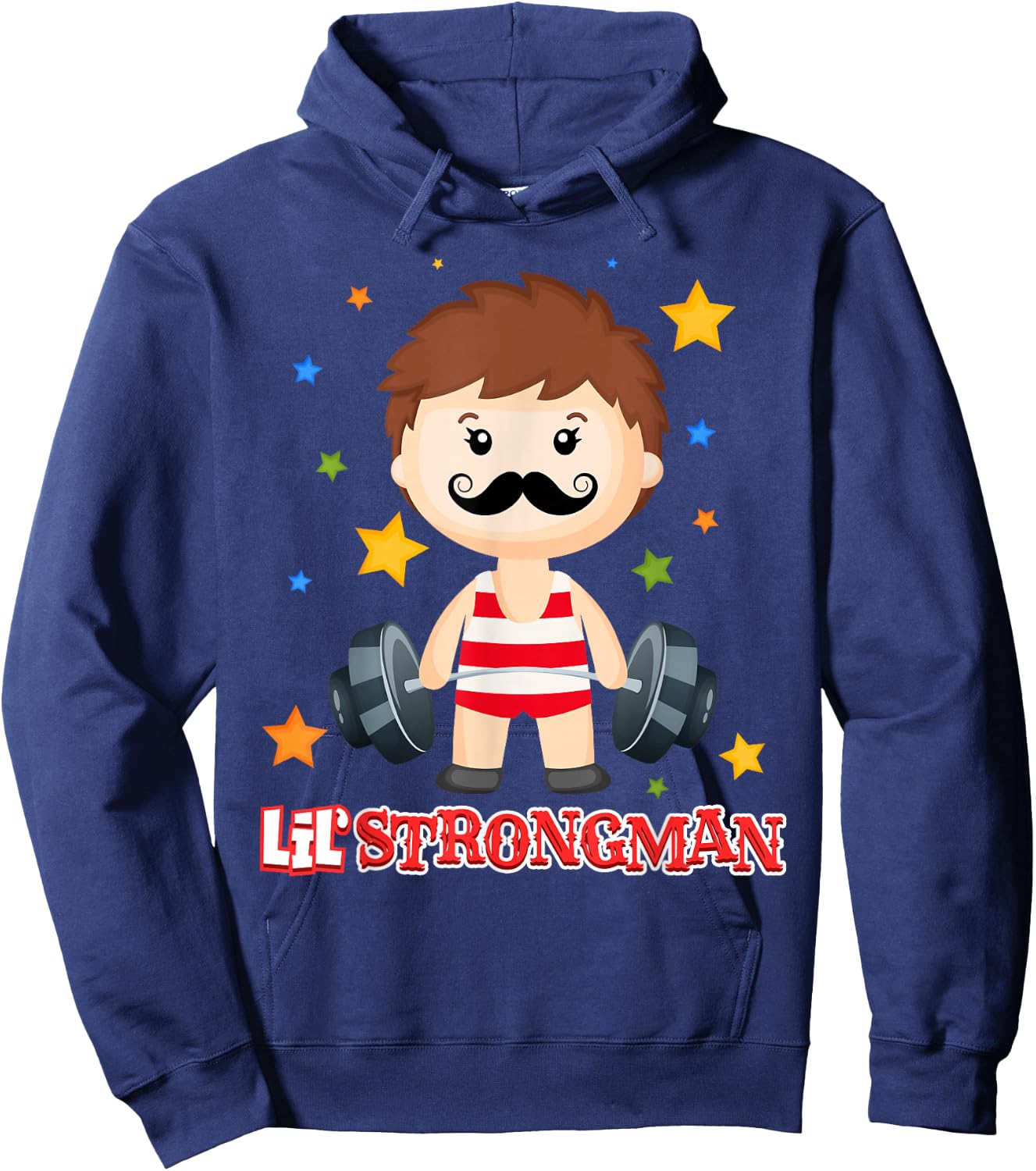 Strongman Shirt Boys - Circus Shirt - Kids Strongman Costume Hoodie - Hoodie | Navy