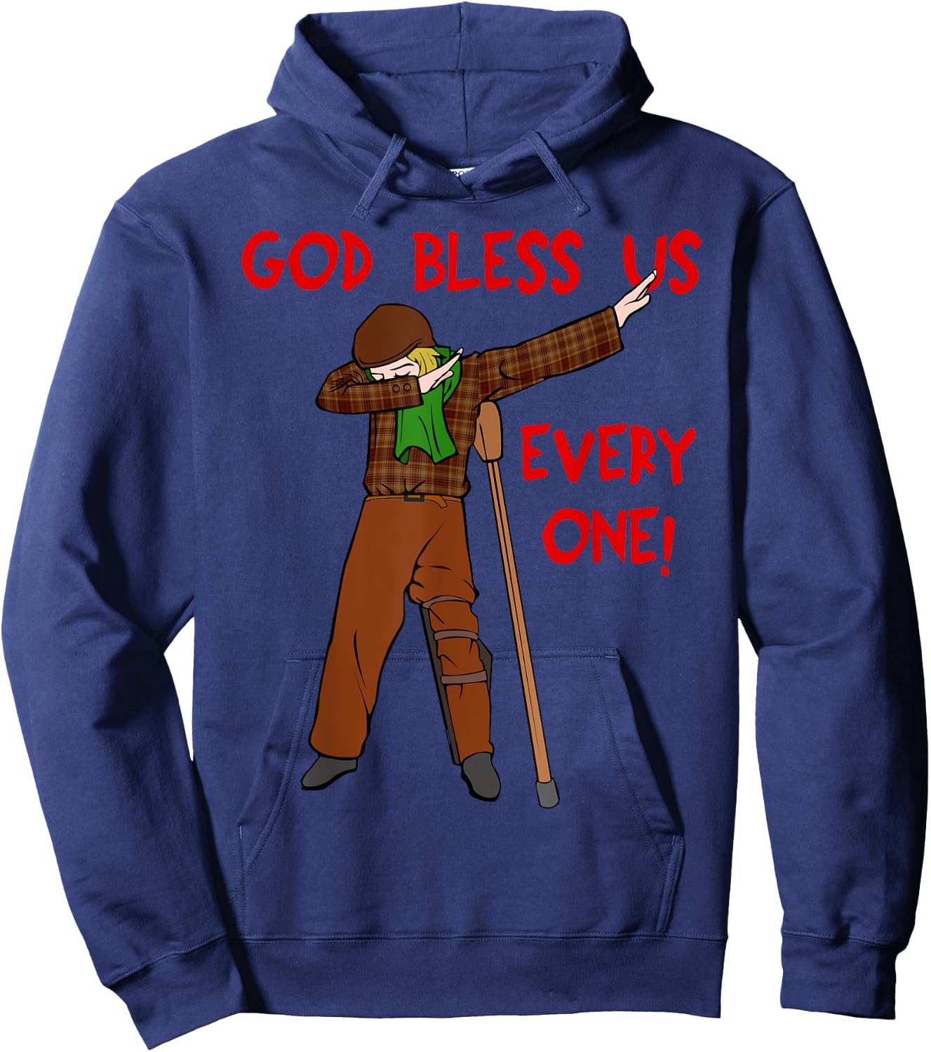 A Christmas Carol Shirt - Dabbing Tiny Tim Hoodie - Hoodie | Navy