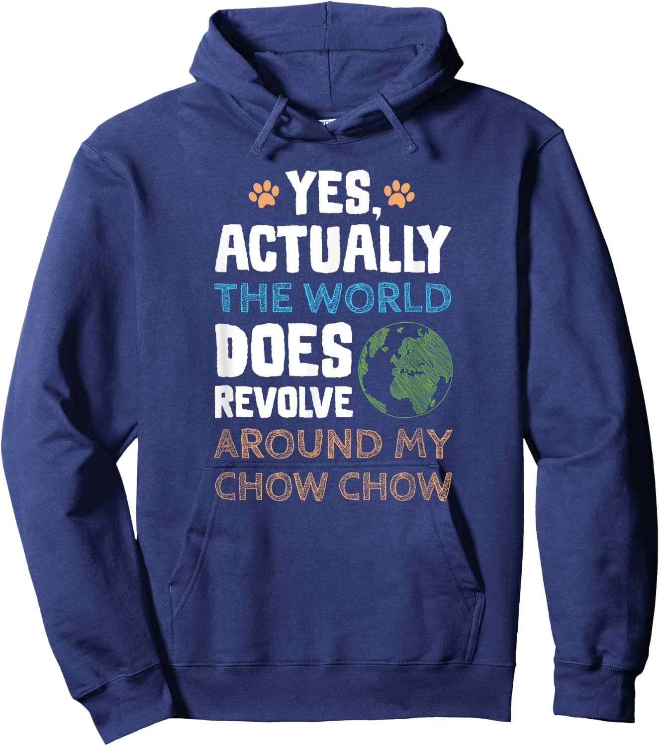 Funny Chow Chow Dog Gifts Men Women Hoodie - Hoodie | Navy