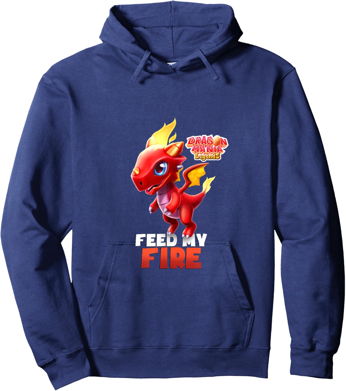 Dragon Mania Legends "Feed My Fire" Hoodie - Hoodie | Navy