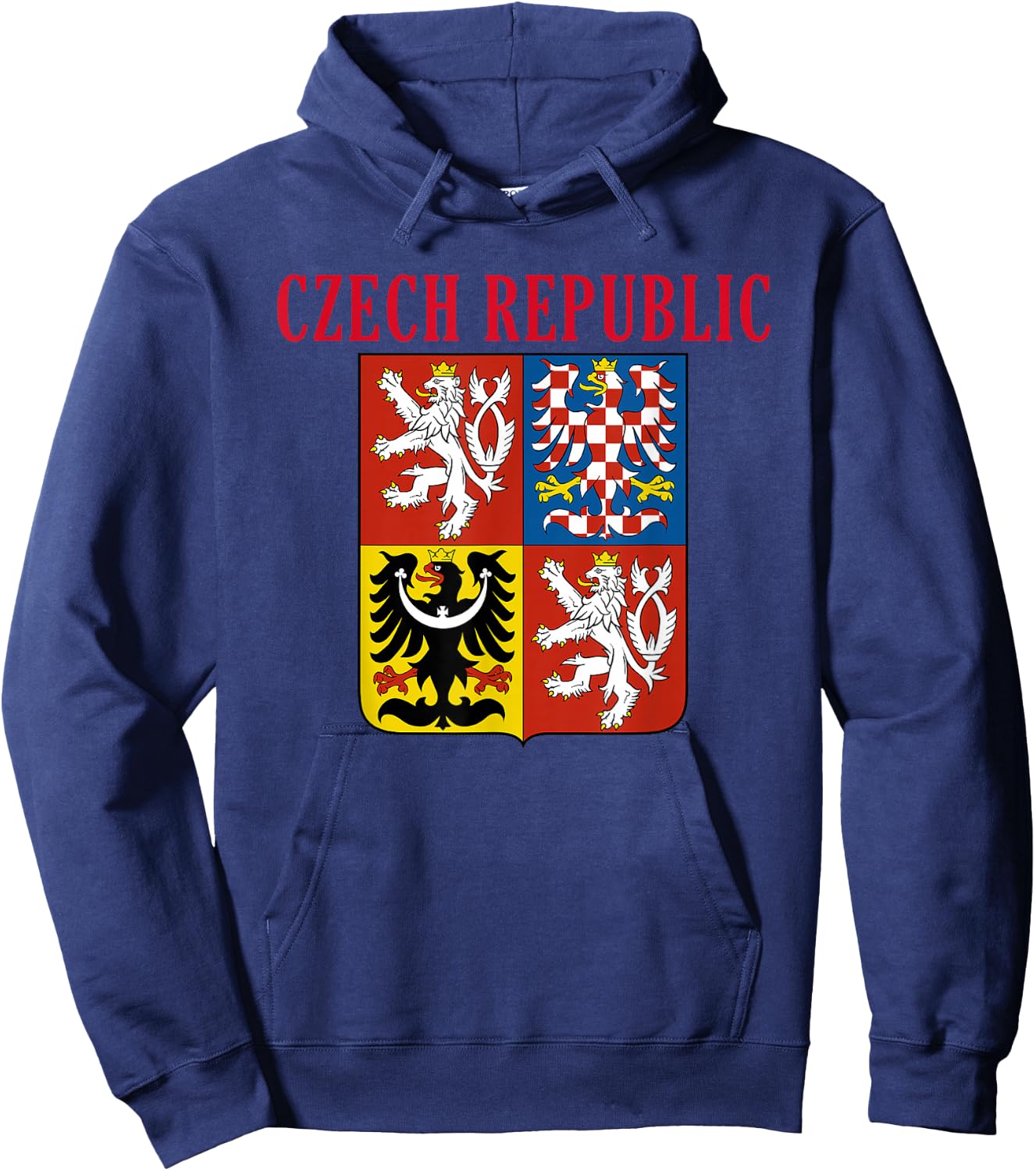 Czech Republic Coat Of Arms Czech Pride Shirt Hoodie - Hoodie | Navy