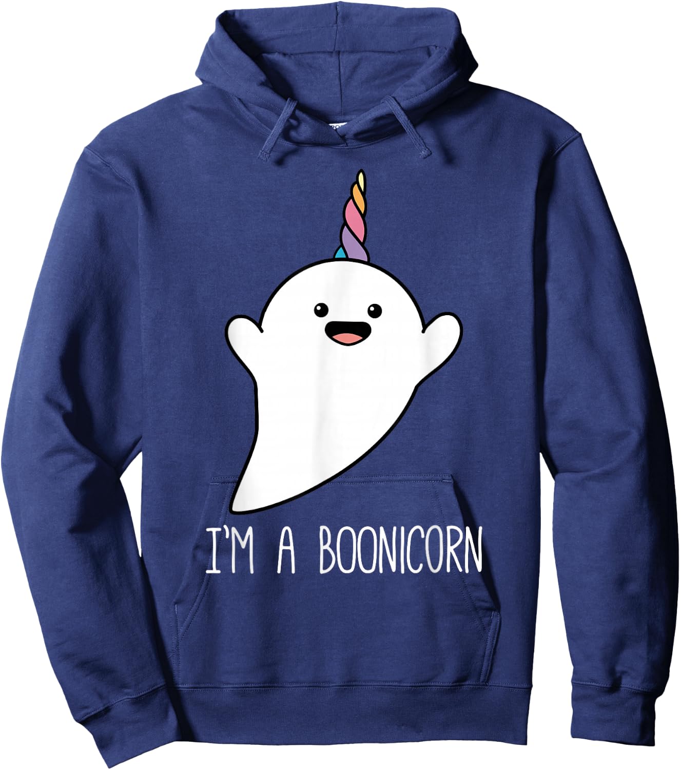 I'm a Boonicorn, Cute Halloween Shirt, Unicorn Ghost T Shirt Hoodie - Hoodie | Navy