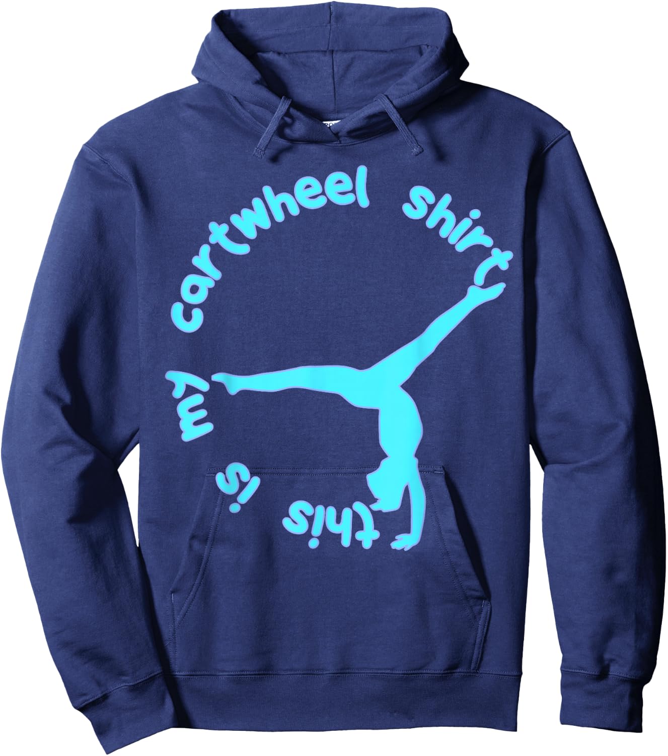 This Is My Cartwheel Shirt Gymnastics Youth Girls Hoodie - Hoodie | Navy
