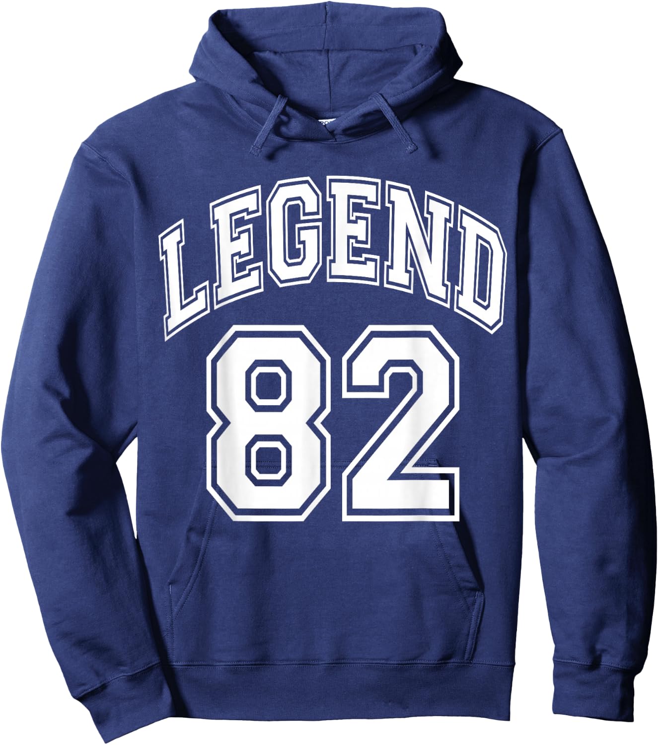 Legend 82 Years Old Number Team 82nd Birthday 1982 Hoodie - Hoodie | Navy