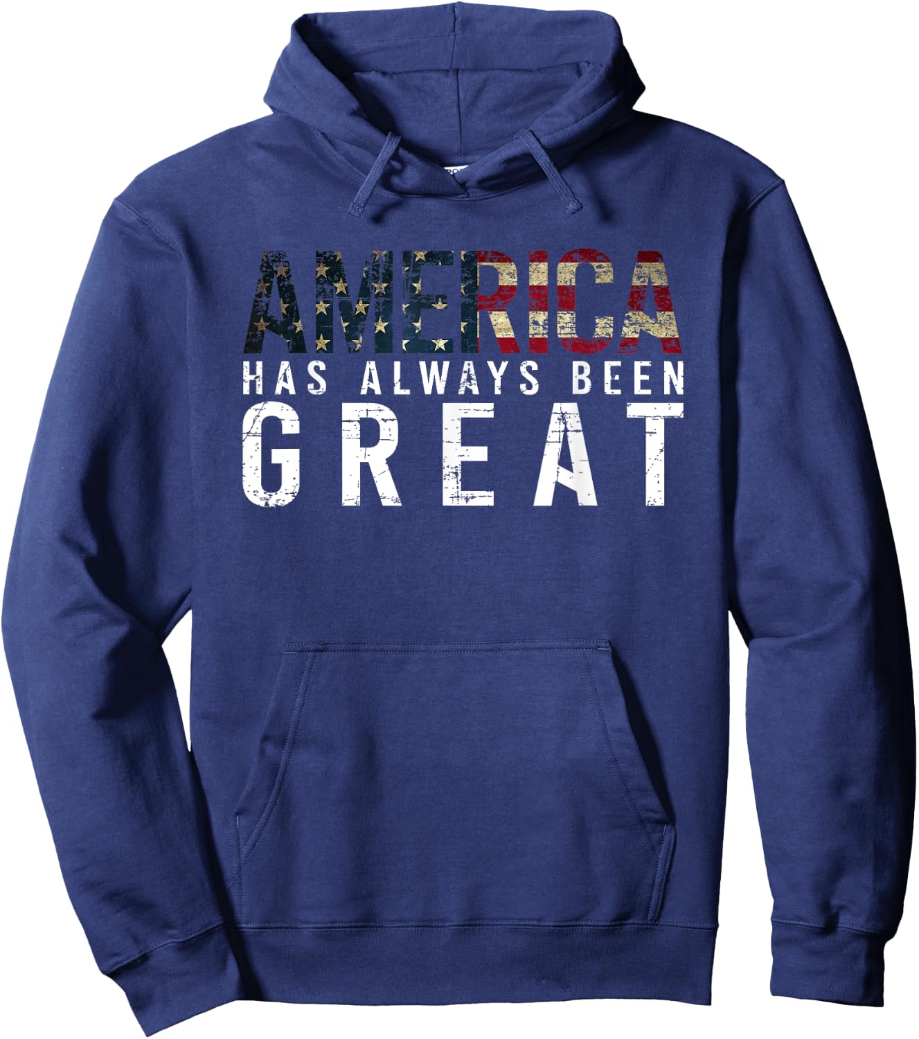 America Has Always Been Great vote USA Flag Gift Kids Men Hoodie - Hoodie | Navy