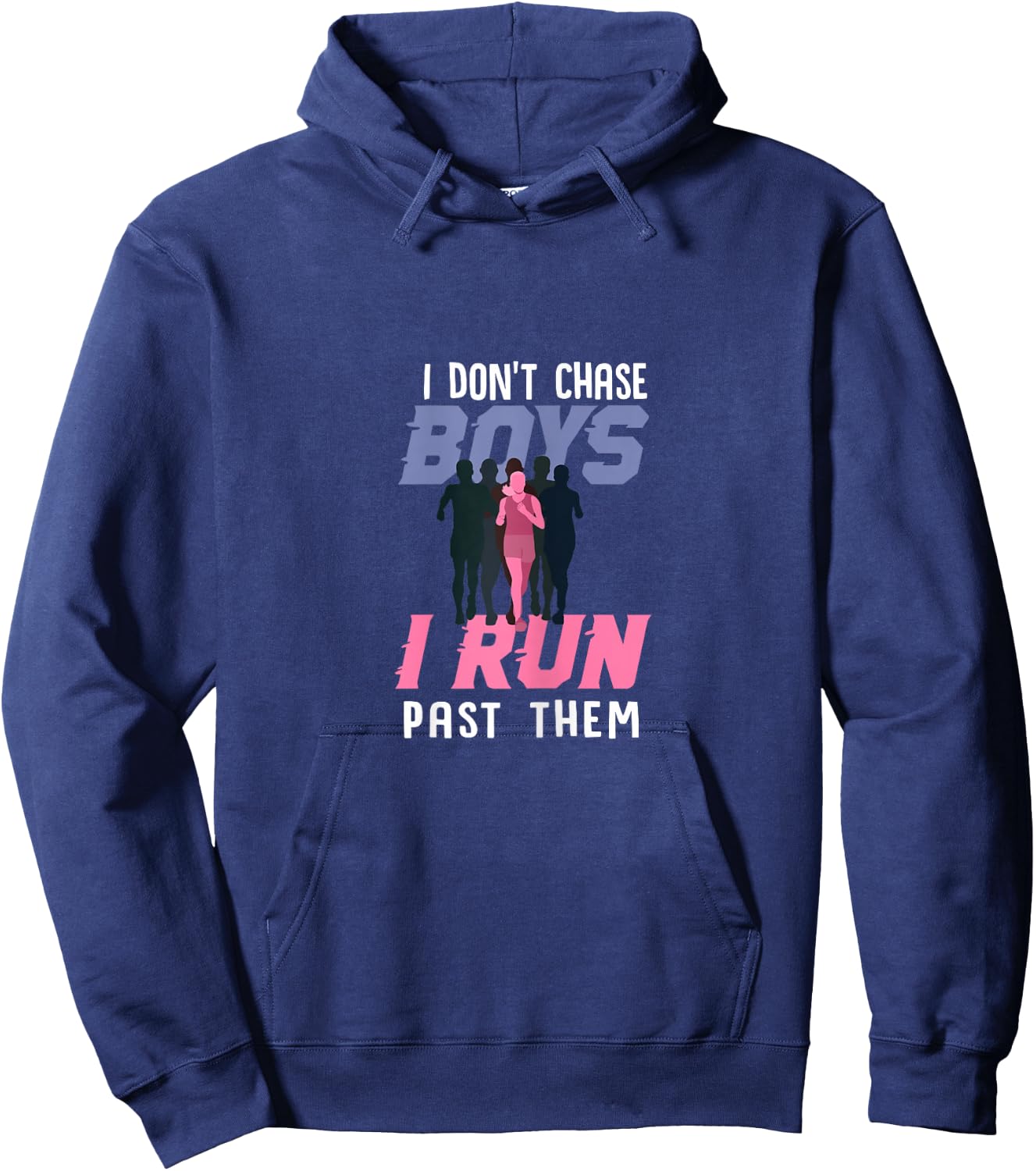 Funny I Dont Chase Boys XC Cross Country Running Gift Women Hoodie - Hoodie | Navy