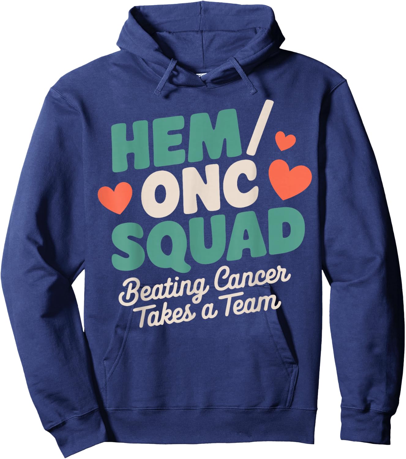 Hem/Onc Squad Hem/Onc Nurse Team Hematology/Oncology Nurse Hoodie - Hoodie | Navy