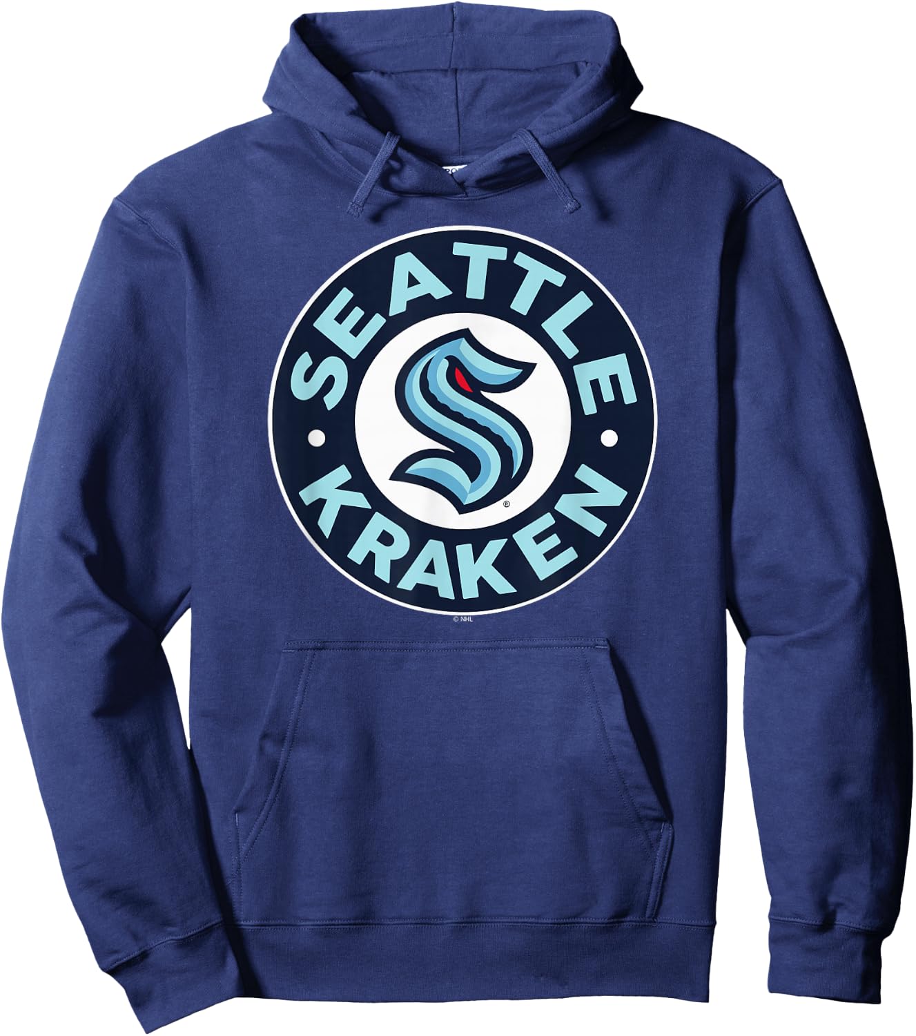 Seattle Kraken Symbol Black Officially Licensed Hoodie - Hoodie | Navy
