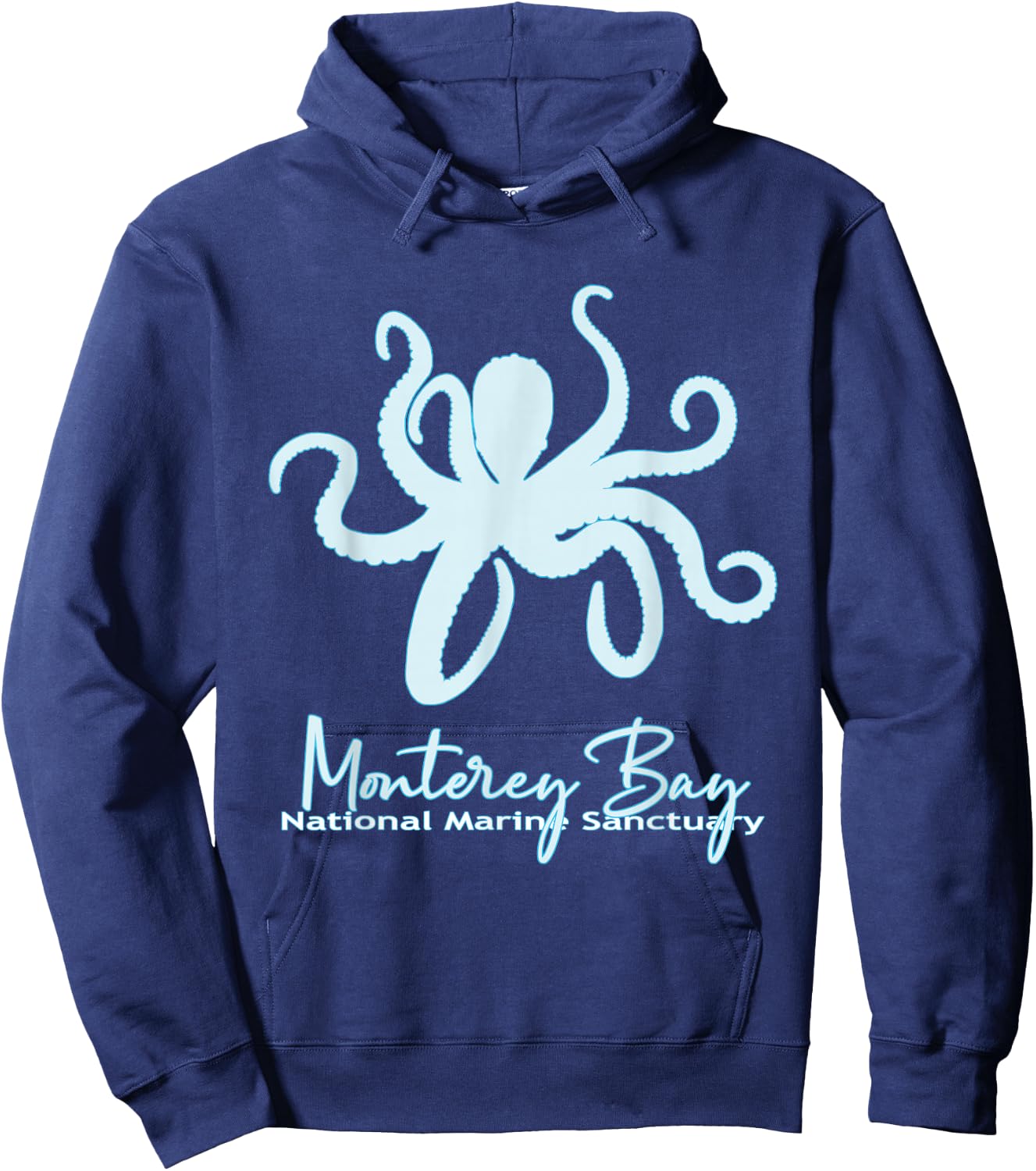 Monterey-Bay California National Marine Sanctuary Souvenir Hoodie - Hoodie | Navy