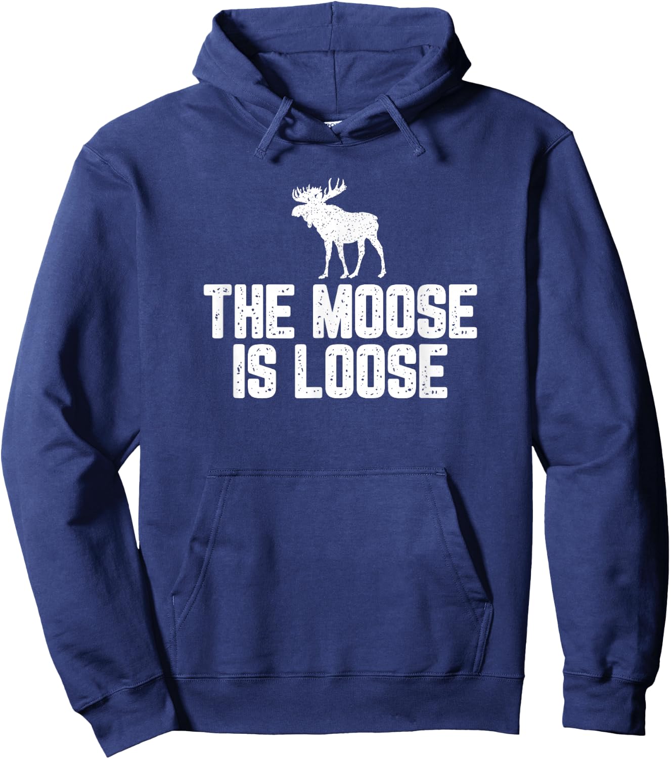 The Moose Is Loose Vintage Shirt Hoodie - Hoodie | Navy
