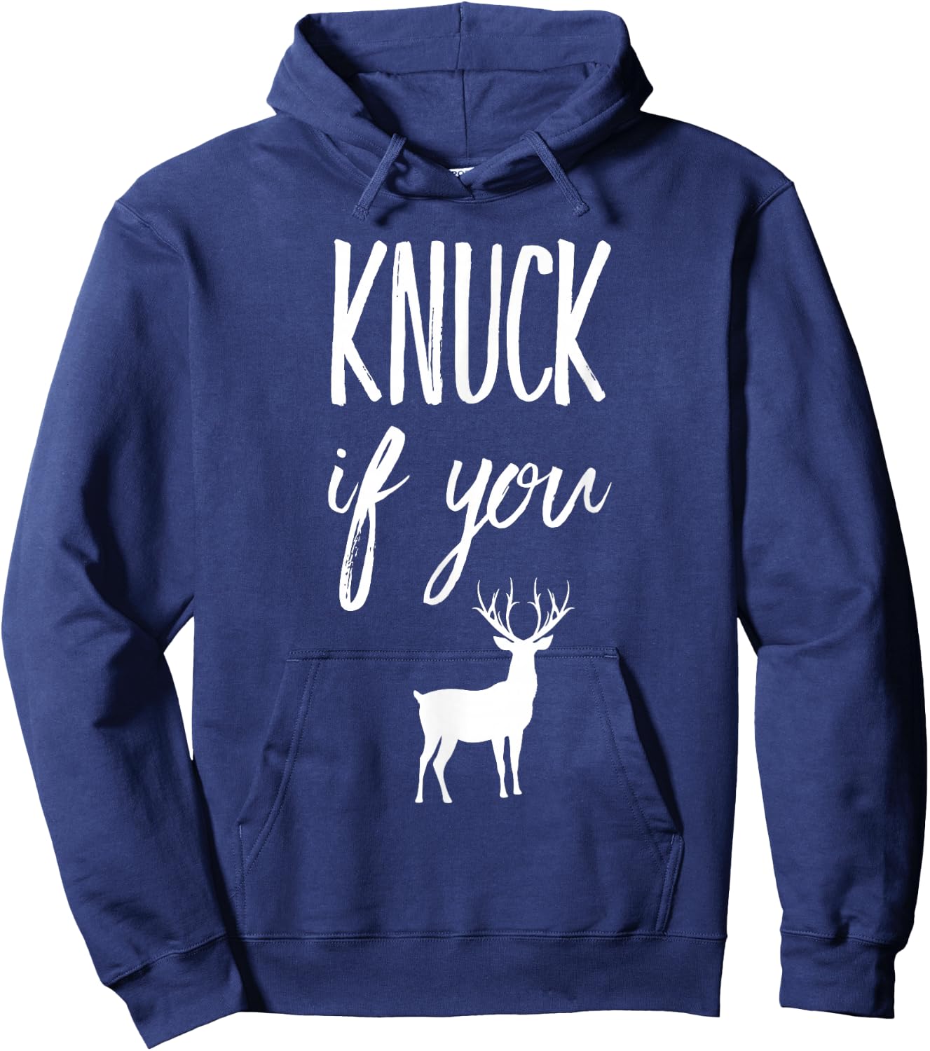 Knuck If You Buck Funny Hoodie - Hoodie | Navy