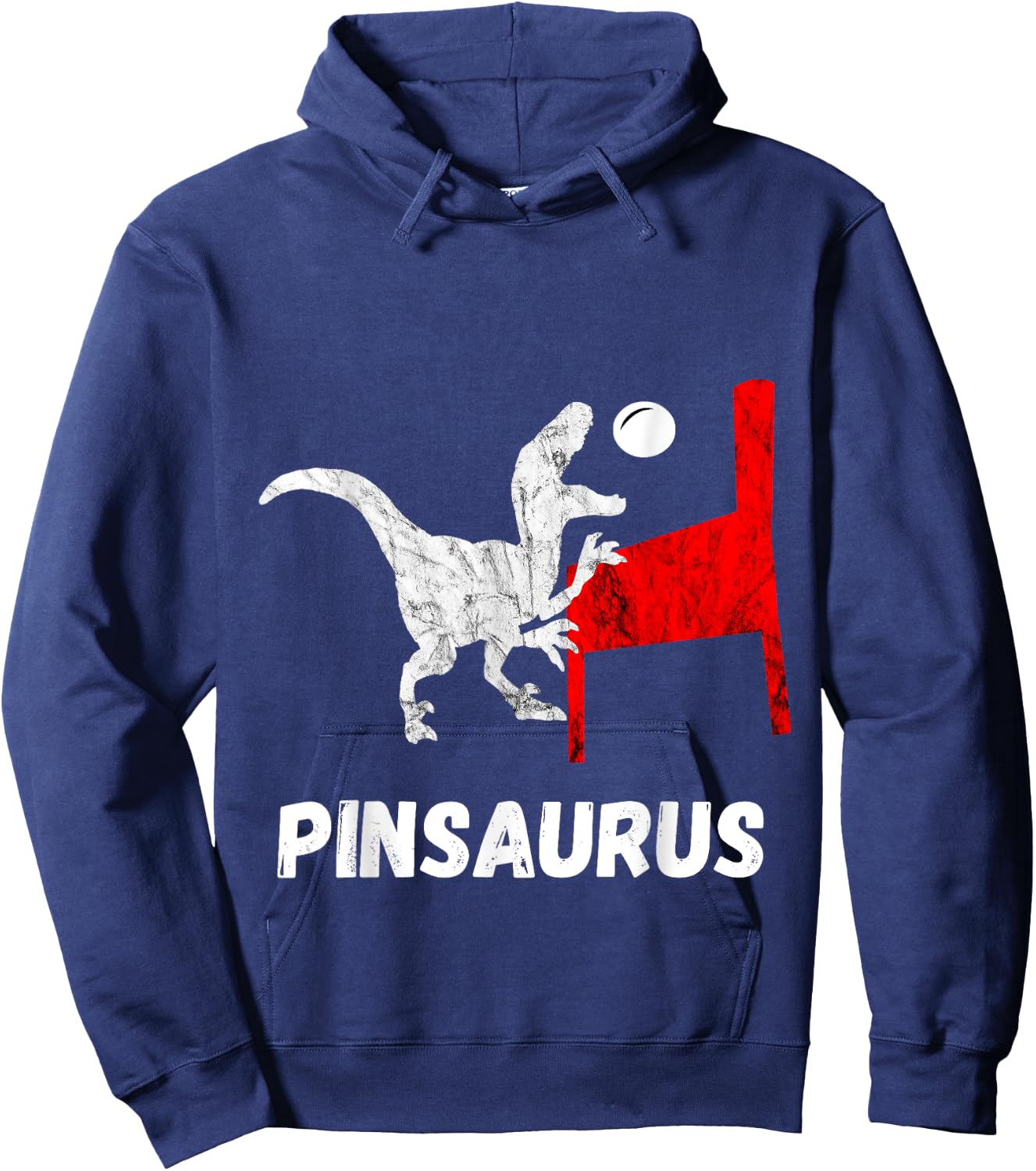 Dinosaurs Pinball Gamer Trex Pinball Machine Flipping Hoodie - Hoodie | Navy