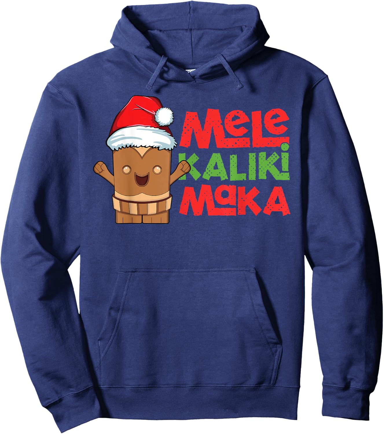 Mele Kalikimaka Hawaiian Christmas Tiki Hawaii Kids Boys Hoodie - Hoodie | Navy