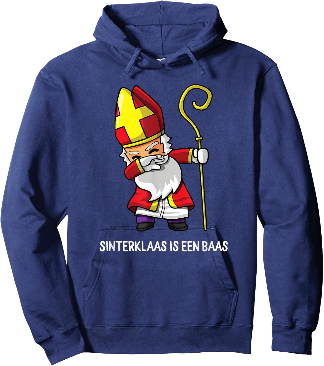 Dabbing Sinterklaas Is Een Baas Dutch Holiday Sint Hoodie - Hoodie | Navy
