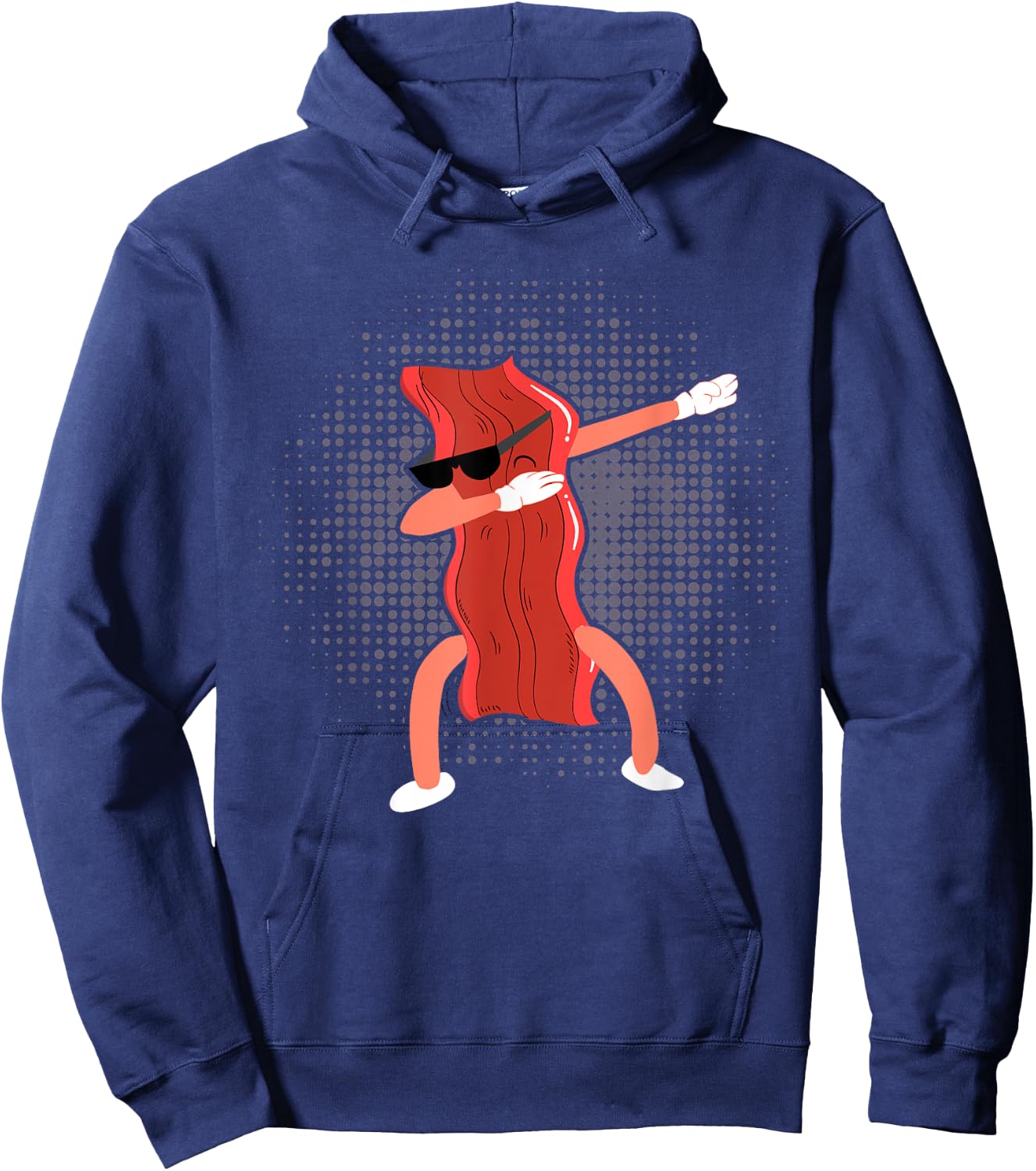 Dabbing Bacon Shirt Funny Bacon Clothing Lover Bacon Hoodie - Hoodie | Navy