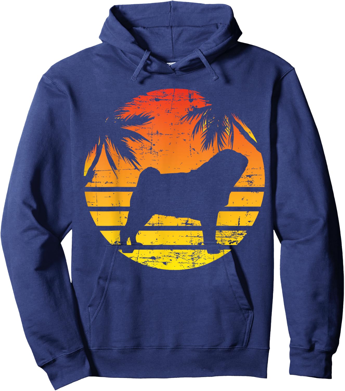 Pug Puggie-Dog Women Kids Hoodie - Hoodie | Navy
