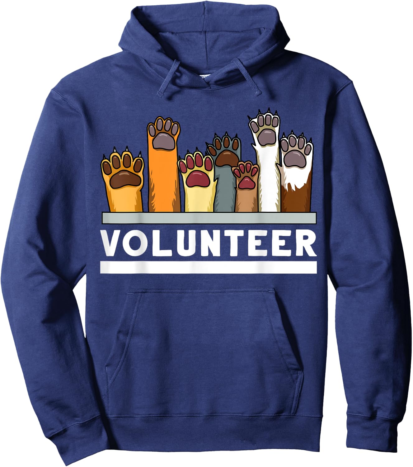 Animal Shelter Volunteer For Dog Rescue Supporter Women Girls Kids Hoodie - Hoodie | Navy