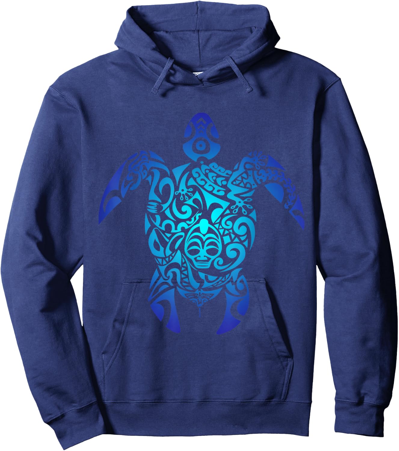 Tribal Sea Turtle Hawaii Islander Polynesian Maori Art Hoodie - Hoodie | Navy
