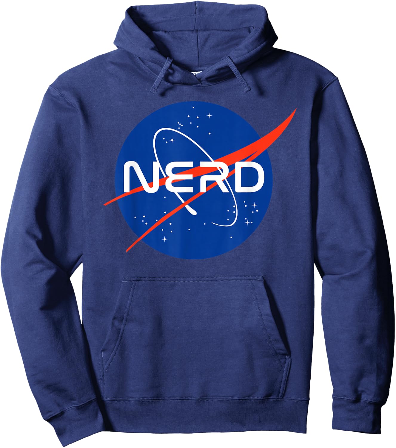 Nasa Nerds NASA Nerd , Kids, , Short Sleeve, Black, Small, Space-Themed, Cotton 100% Hoodie - Hoodie | Navy