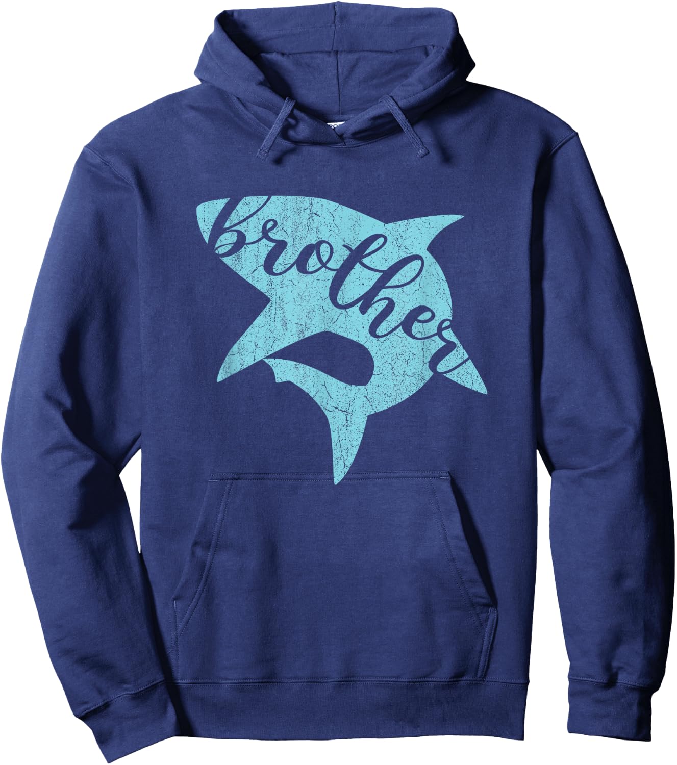 Brother Shark shirt Matching Shark Family Shirt Hoodie - Hoodie | Navy