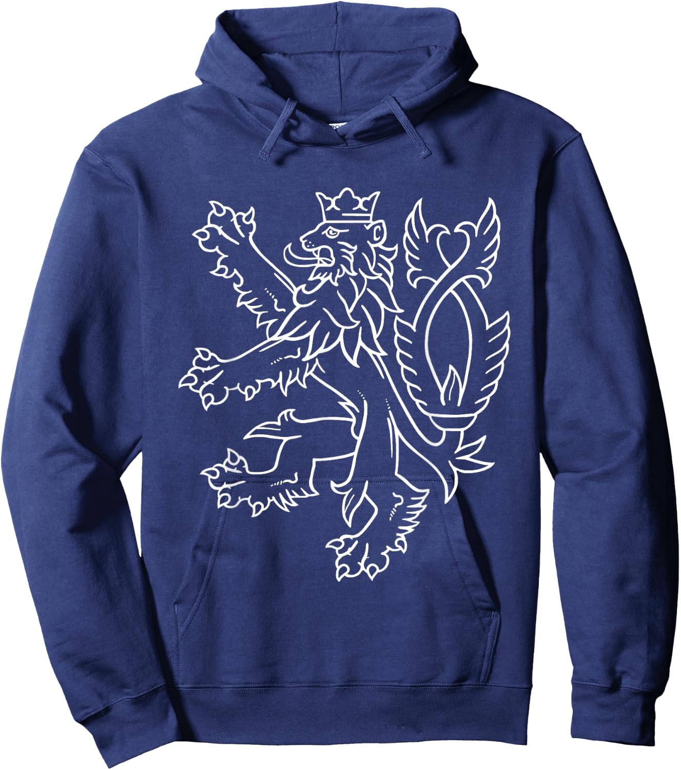 Bohemia Czech Republic Lion Coat of Arms Hoodie - Hoodie | Navy