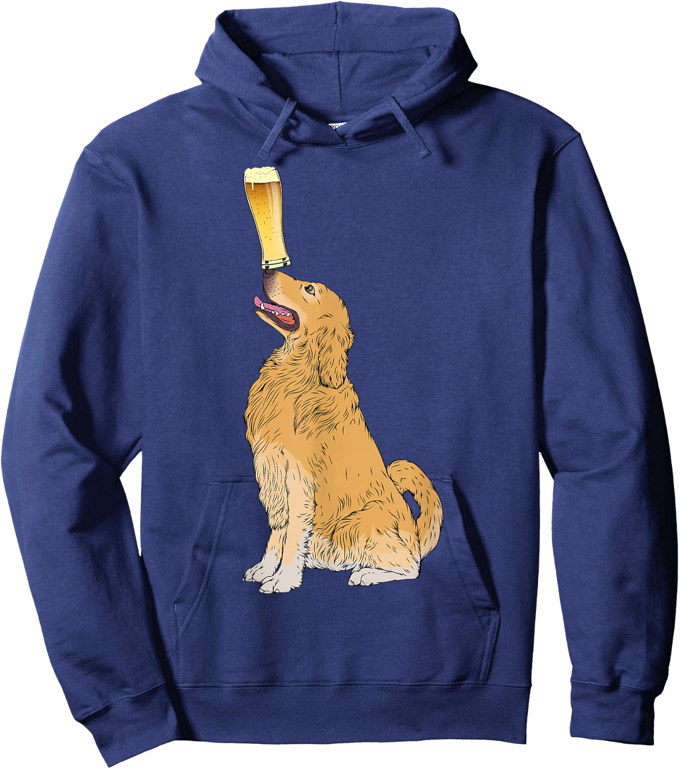 Golden Retriever Beer Lovers Shirt Craft Beer Hoodie - Hoodie | Navy