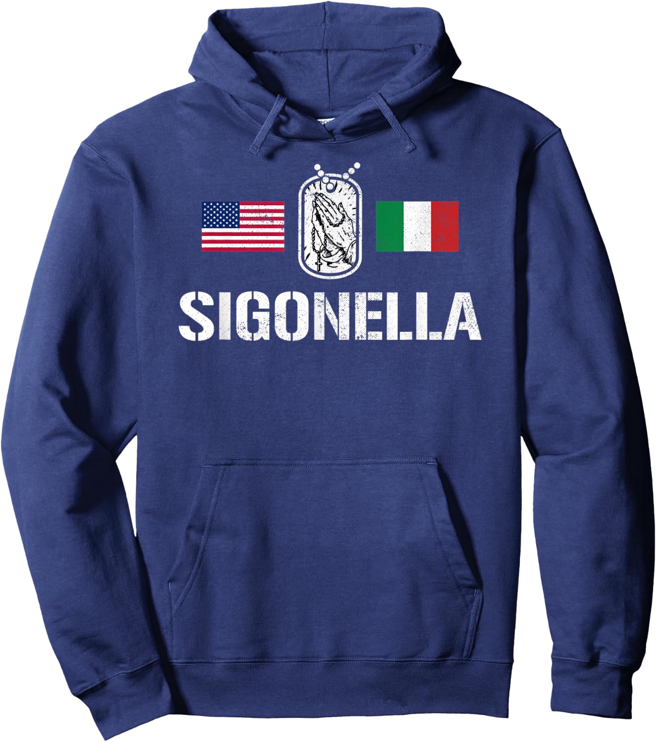 Support Deployed in Italy Military Deployment in Sigonella Hoodie - Hoodie | Navy