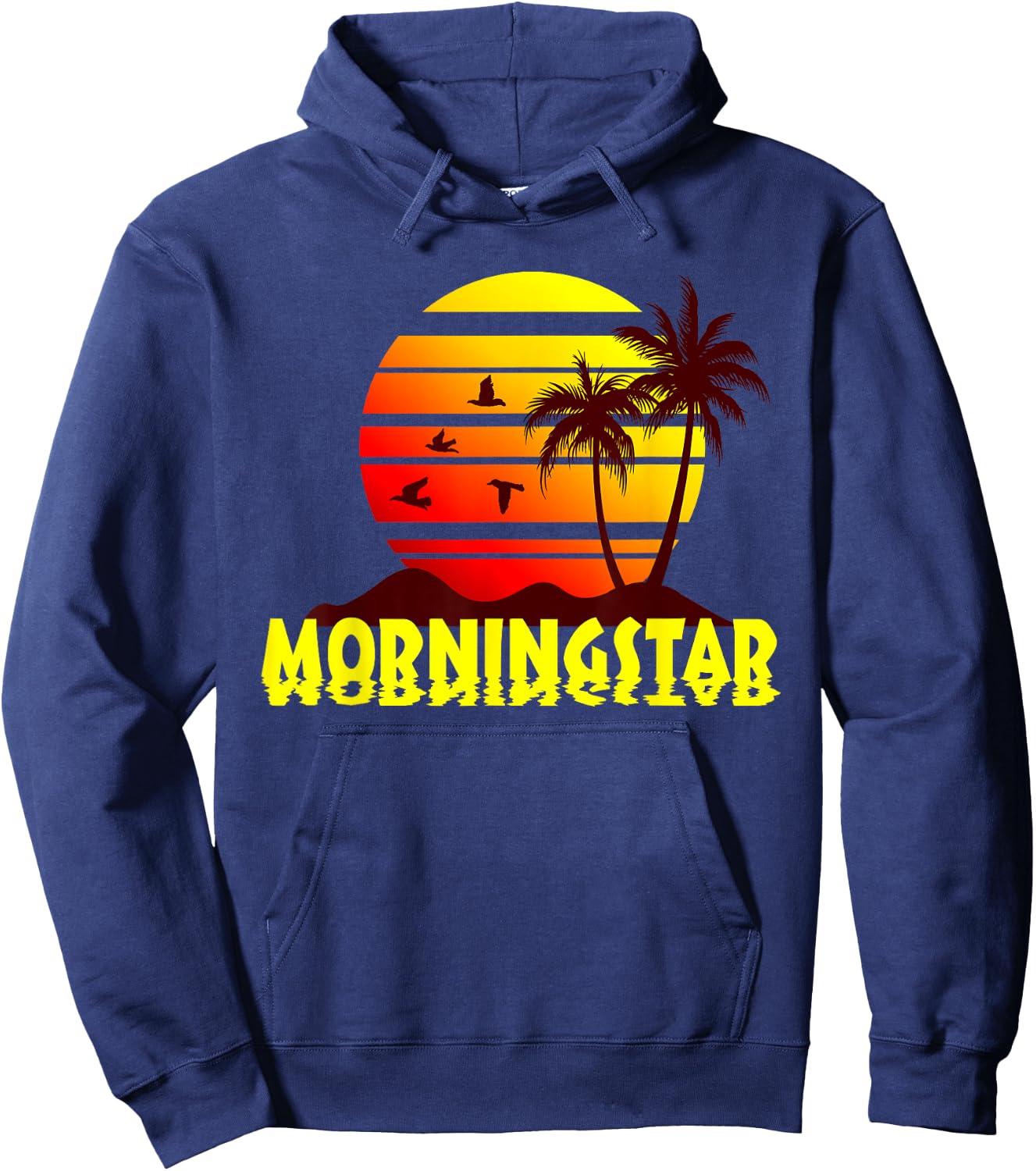 MORNINGSTAR Beach Sunset Vacation Souvenir Shirt Hoodie - Hoodie | Navy