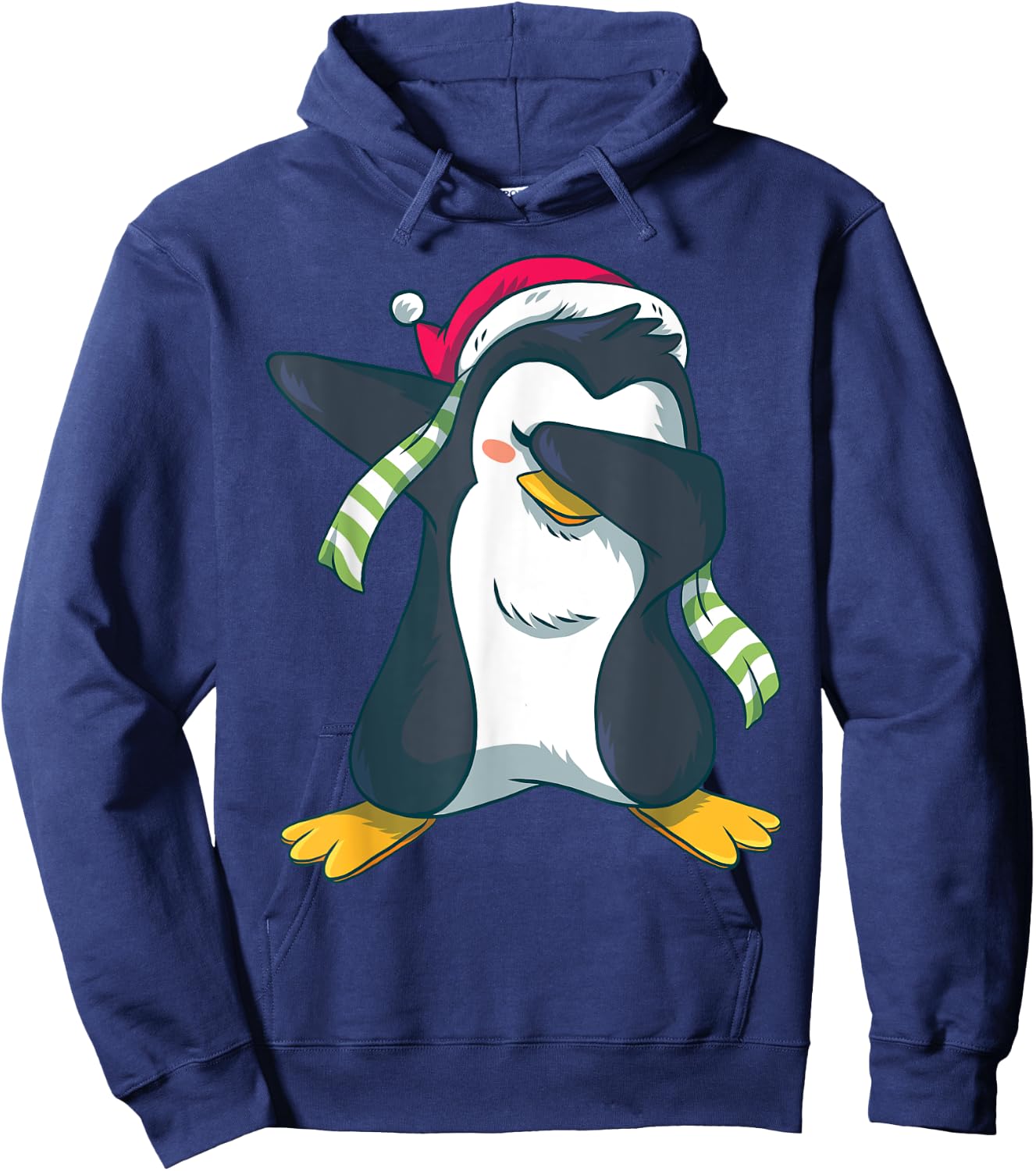 Christmas Pajama Penguin Dabbing Shirt Funny Family Pajamas Hoodie - Hoodie | Navy