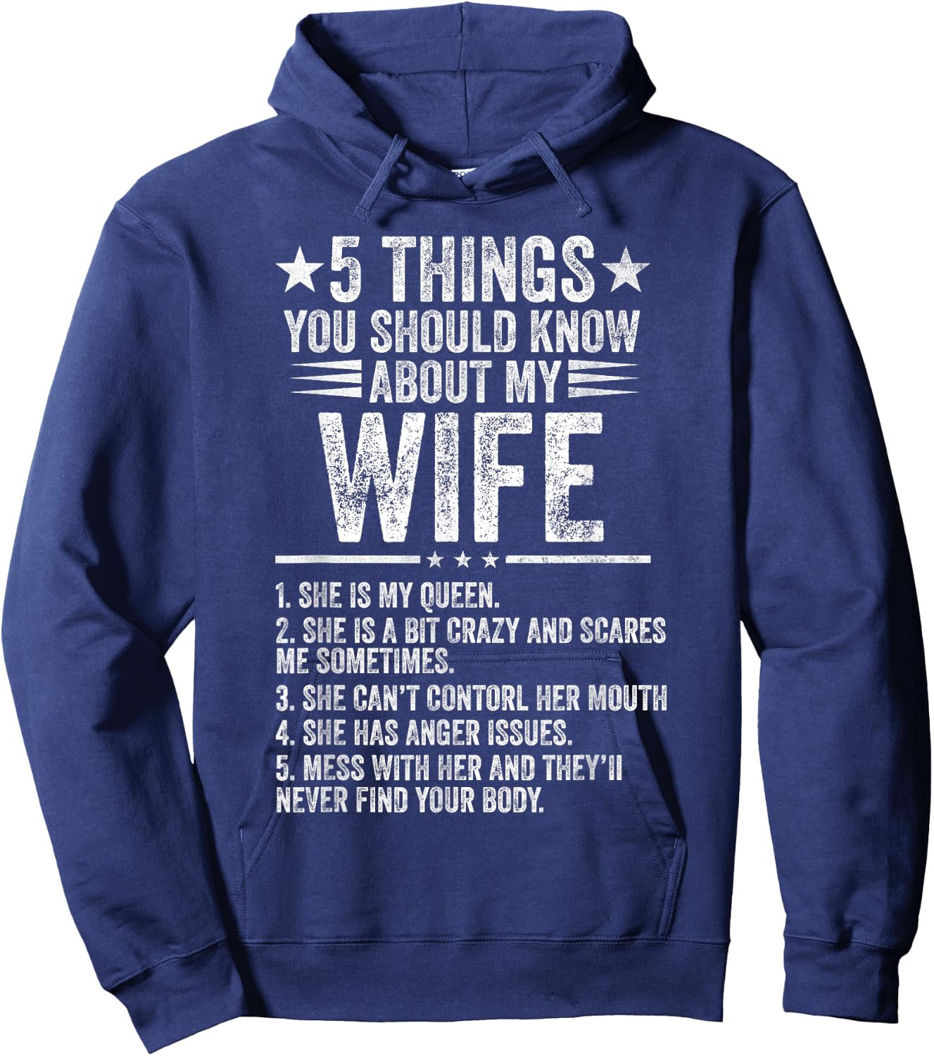 5 Things You Should Know About My Wife Husband Hoodie - Hoodie | Navy