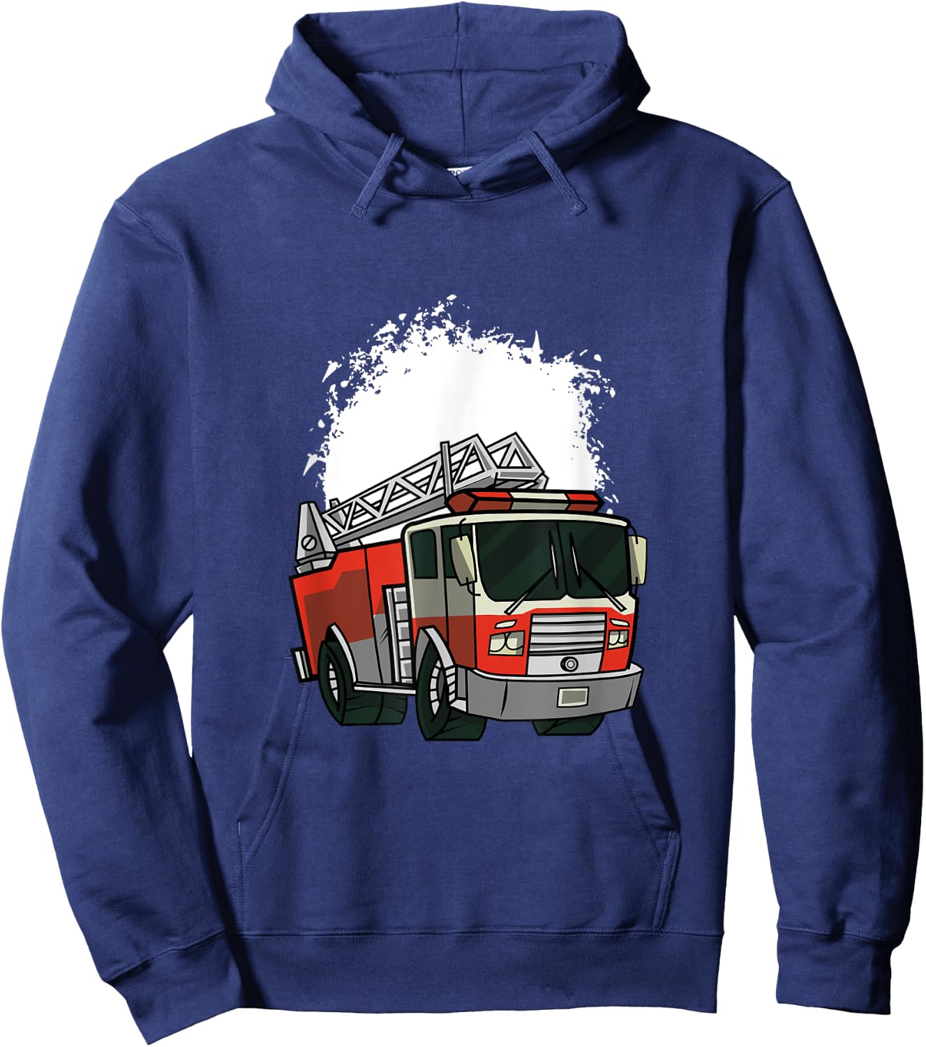First Responder Fireman Truck Men Women Kids Hoodie - Hoodie | Navy