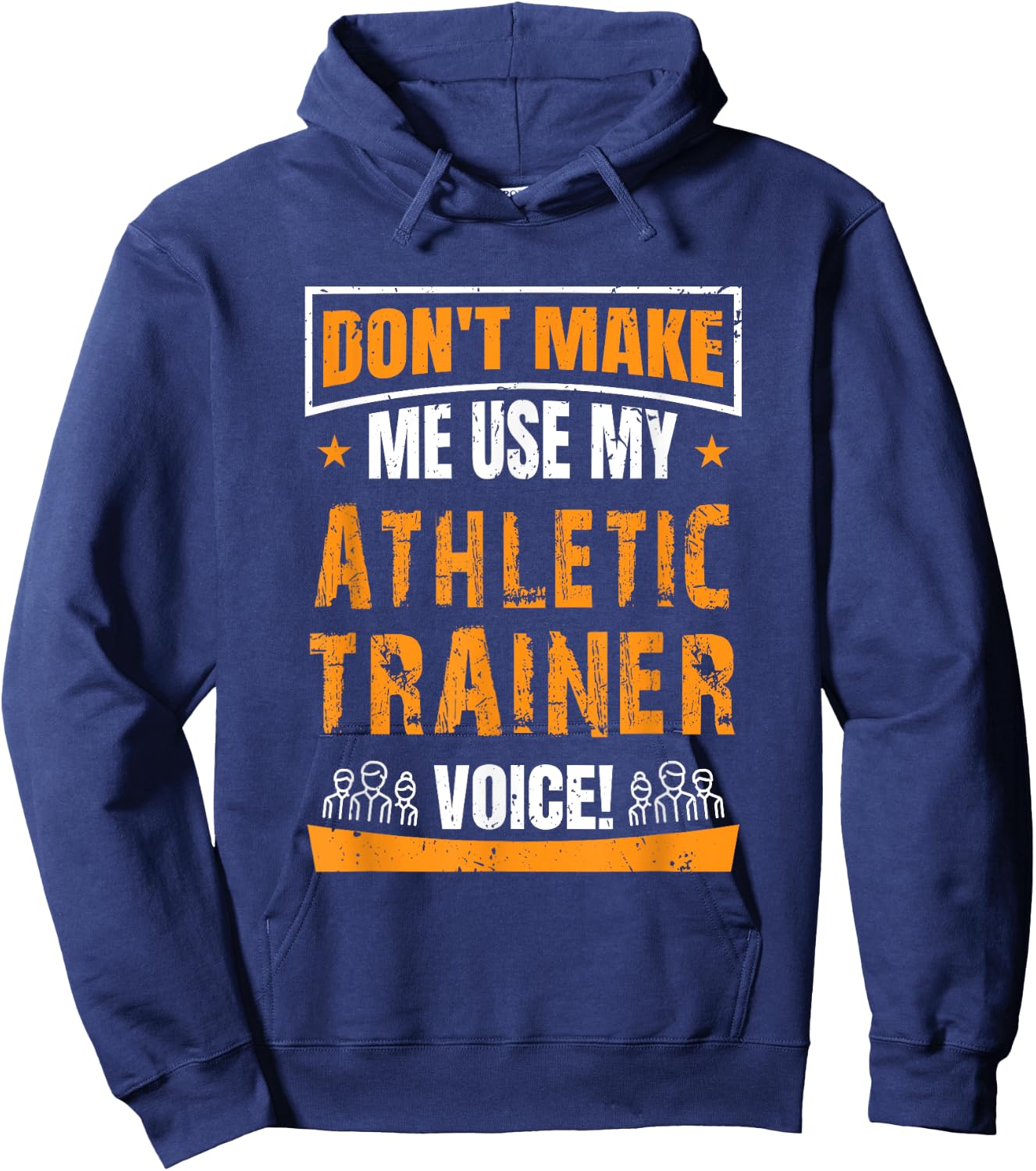 Funny AT Certified Athletic Trainer T Shirt Gift Saying Hoodie - Hoodie | Navy