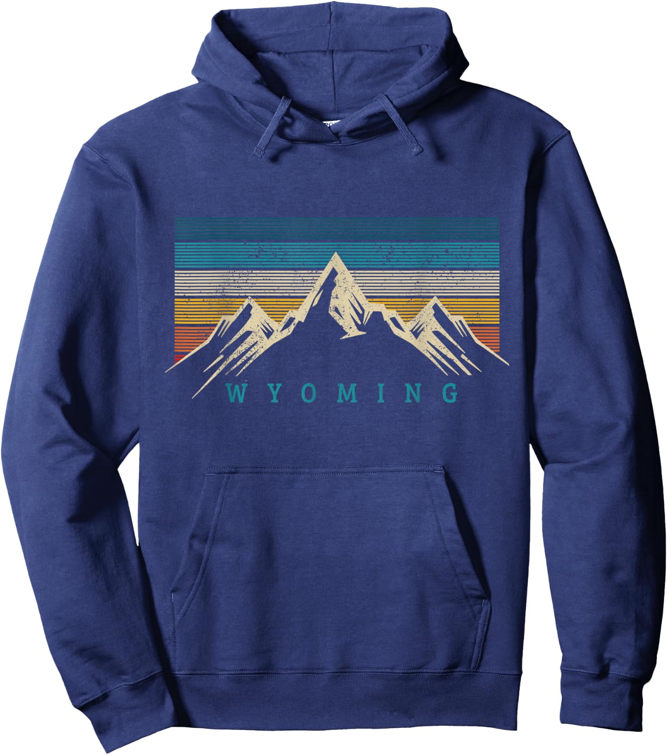 Wyoming Vintage Black Wyoming Hoodie - Hoodie | Navy