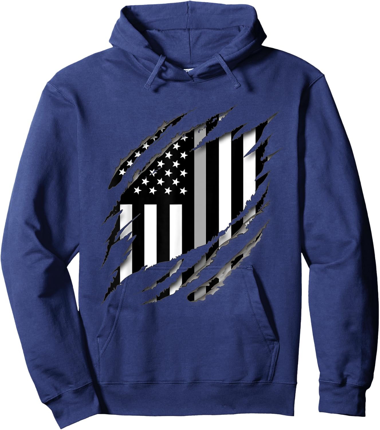Correctional Officer Thin Silver Line Family Shirt Hoodie - Hoodie | Navy
