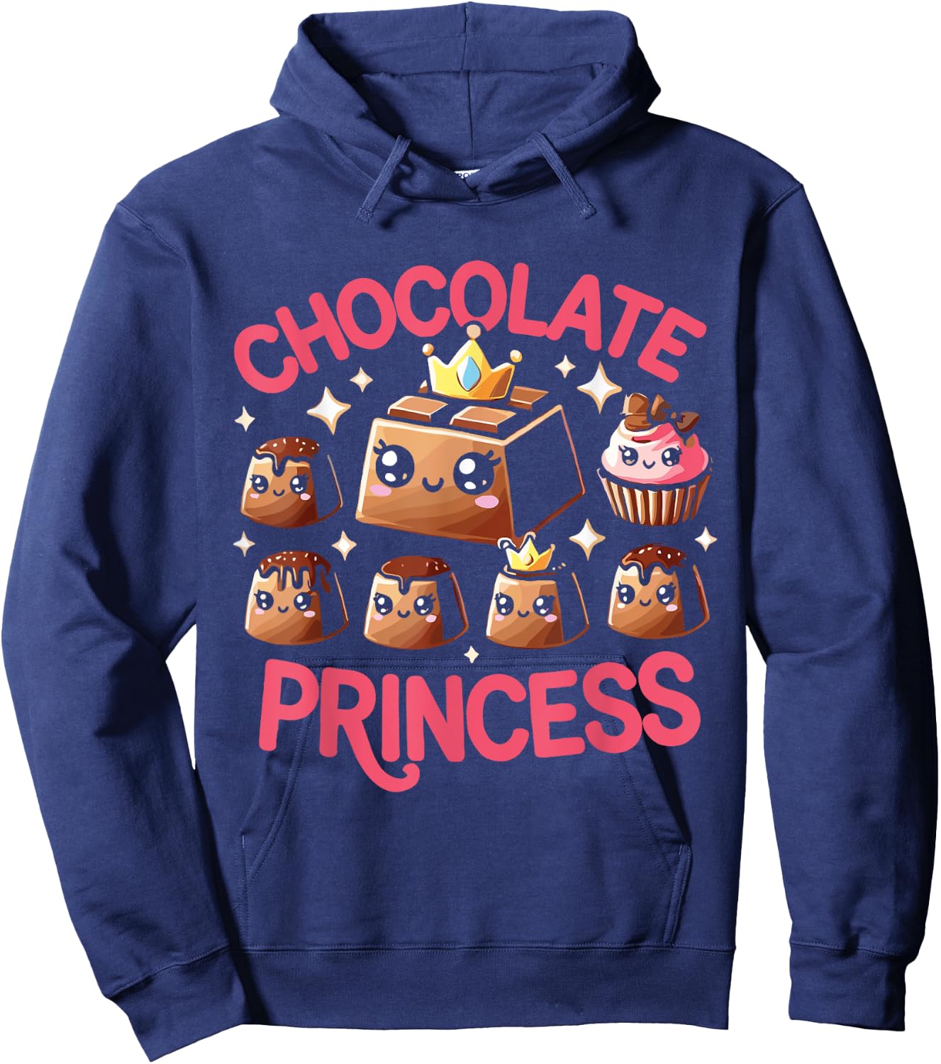 Chocoholic Chocolate Princess Chocolate Milk Hoodie - Hoodie | Navy