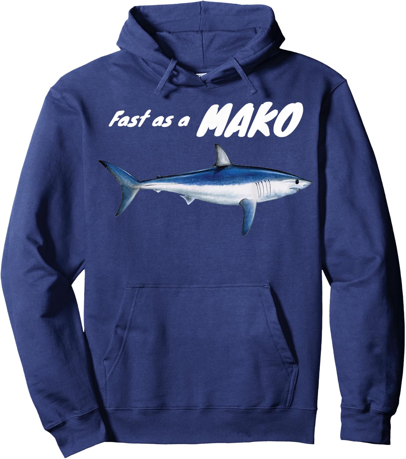 Fast as a Mako Speed Sharks Ocean Awareness Hoodie - Hoodie | Navy